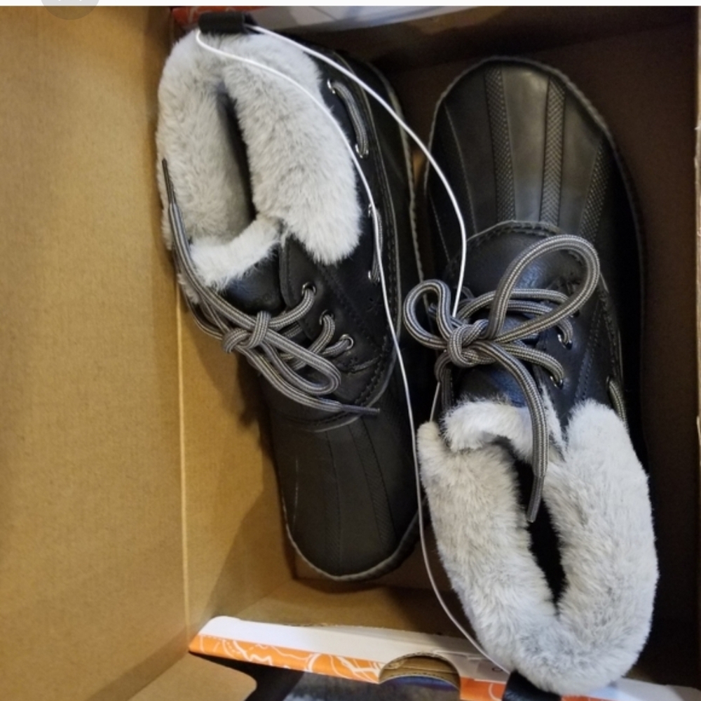 JSPORT Boots Woman's Waterproof Duck Faux-fur All-weather Shoes … - Picture 4 of 5